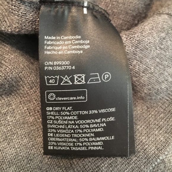 High Neck Gray Sweater - Picture 4 of 5